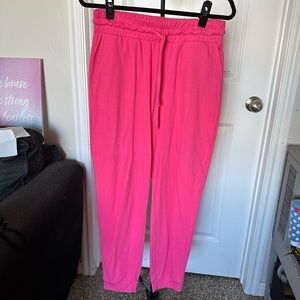Hot pink sweat pants